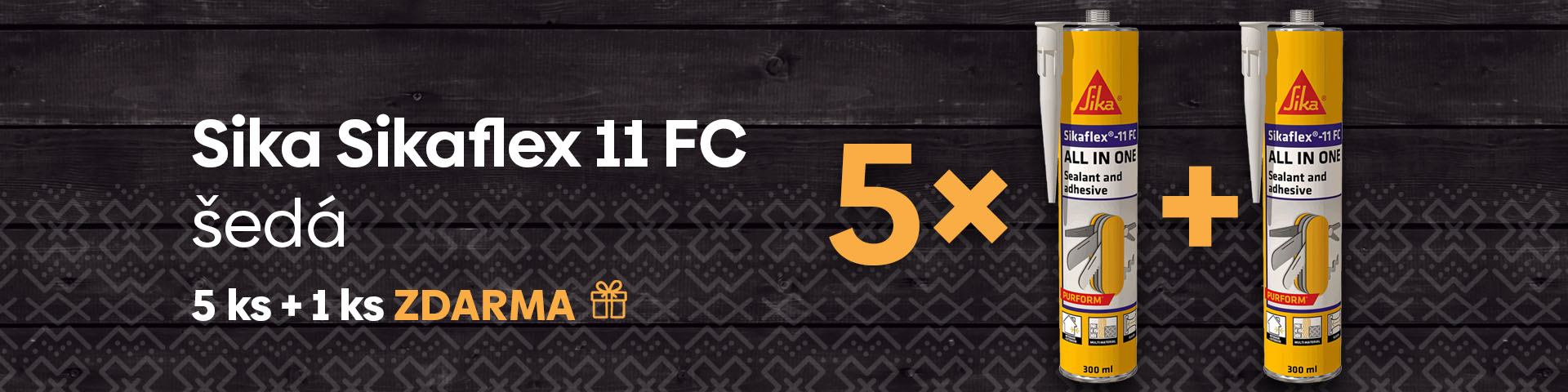Víkendová akcia na Sika Sikaflex, šedá 5+1